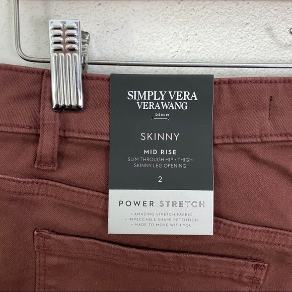 LAST CHANCE ✨ SIMPLY VERA Raspberry MC Flex Skinny Pant - Picture 9 of 10